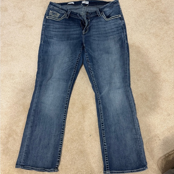 Vigoss Women's Blue Boot Cut Jeans - Picture 3 of 3